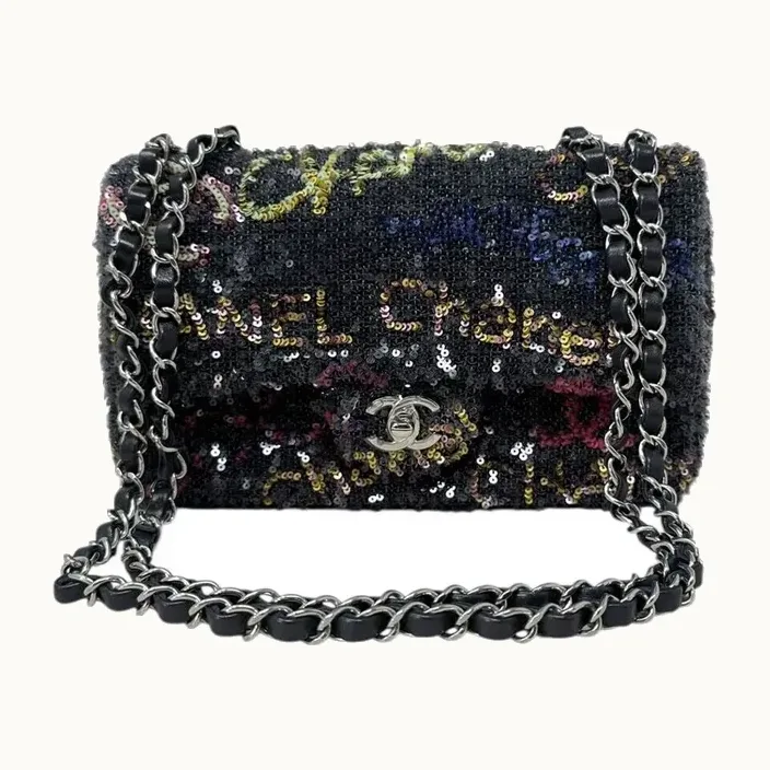 Bolsa Chanel Clásica Small Lentejuelas