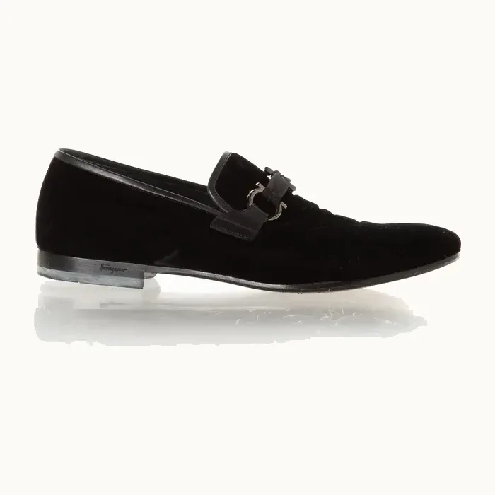 Zapatos Salvatore Ferragamo, Talla 9.5, Bueno, KV-1059