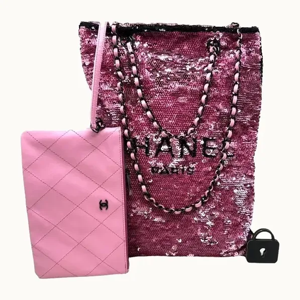 Bolsa Tote Chanel Sequin, Como nueva