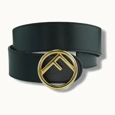 Cinturón Fendi Reversible Rosa y negro