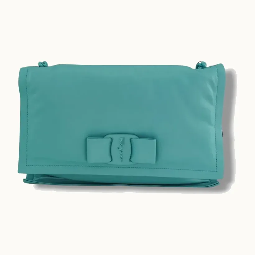 Bolsa Crossbody Salvatore Ferragamo Leather Azul