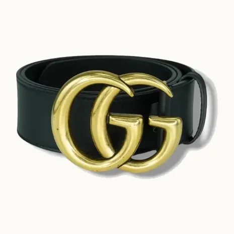 Cinturón Gucci GG Negro