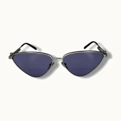 Balenciaga Triangle Silver/Violet Sunglasses