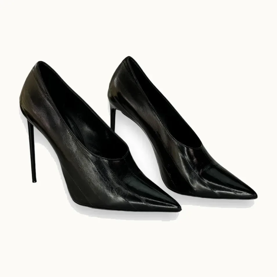 Zapatillas Saint Laurent Teddy Leather Negras