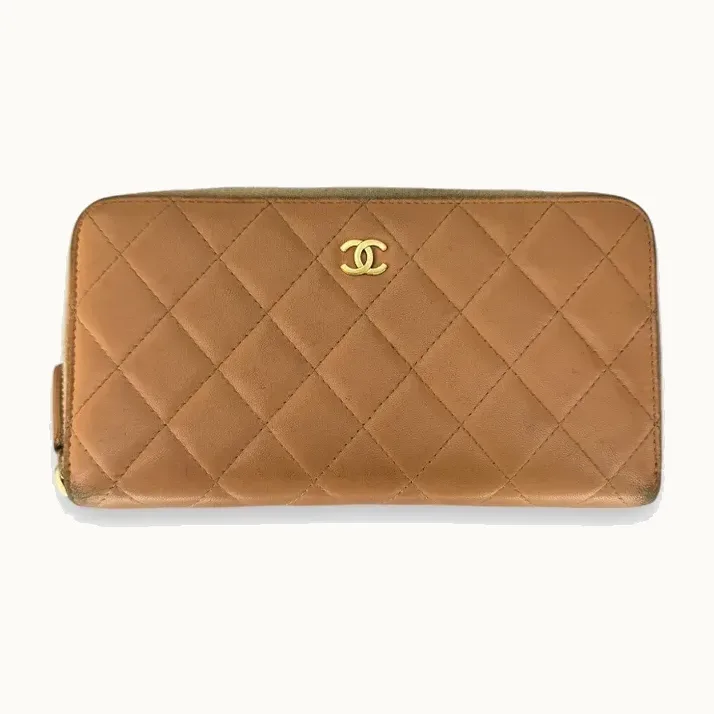 Cartera Chanel Leather Rosa