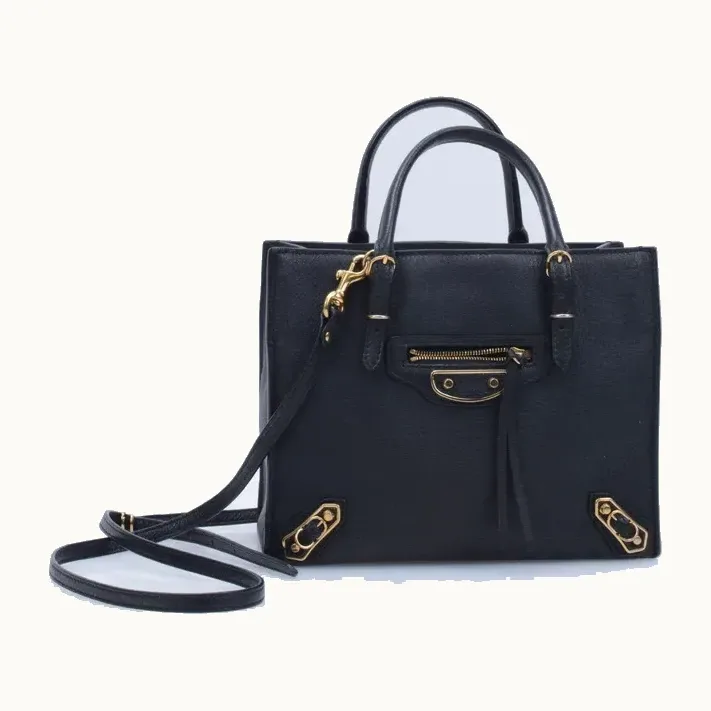 Bolsa Crossbody Balenciaga Papier Mini A4 Negra