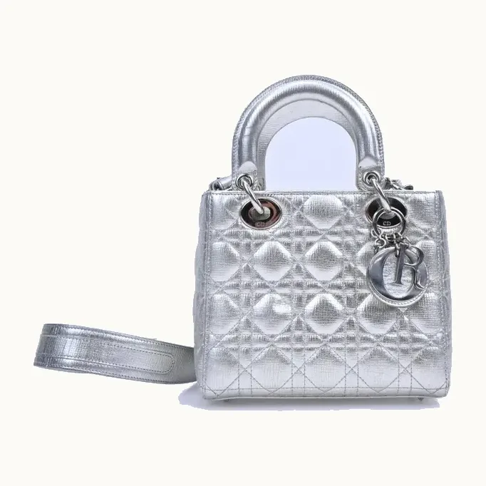 Bolsa Dior Lady Small My ABCDior Plateada