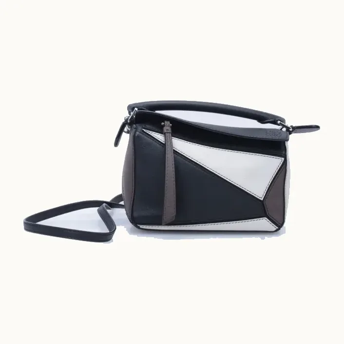 Bolsa Crossbody Loewe Puzzle Mini Tricolor Negra