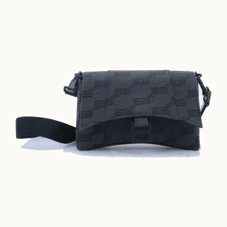 Bolsa Crossbody Balenciaga Downtown Xxs BB Monogram Gris