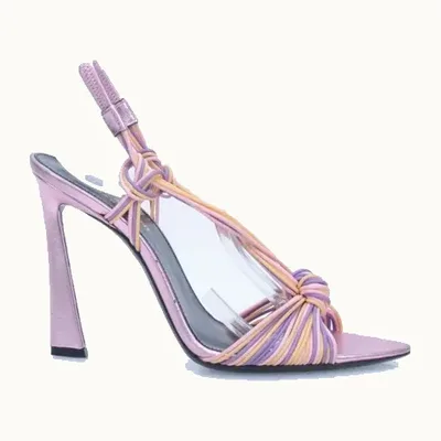 Sandalias Saint Laurent Scoubi 105 Moradas, Talla 38.5
