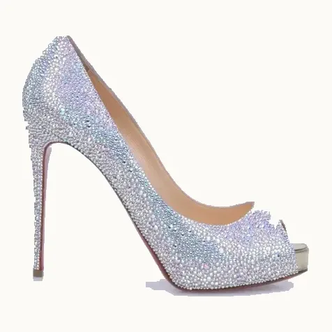 Zapatillas Christian Louboutin Very Riche 120 Tornasoles, Talla 39.5