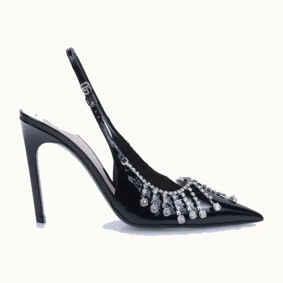 Zapatillas Gucci Guinevere Negras, Talla 38