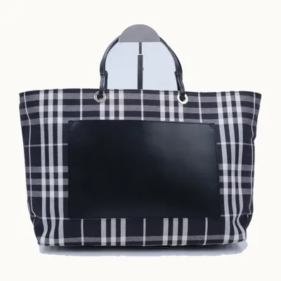 Bolsa Tote Burberry Nova Check Azul