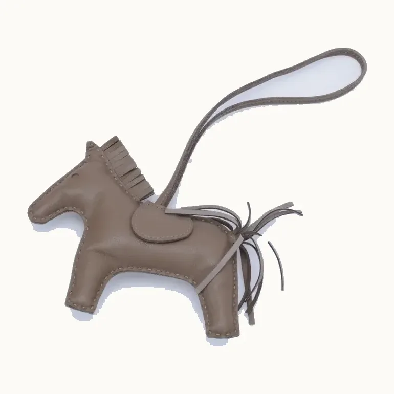 Llaveros Hermès Rodeo PM Taupes