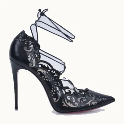 Zapatillas Christian Louboutin Impera 120 Negras, Talla 39