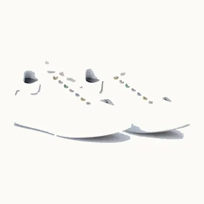 Tenis Alexander McQueen Oversized Blancos, Talla 40