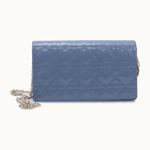 Bolsa Dior Lady Patent Azul
