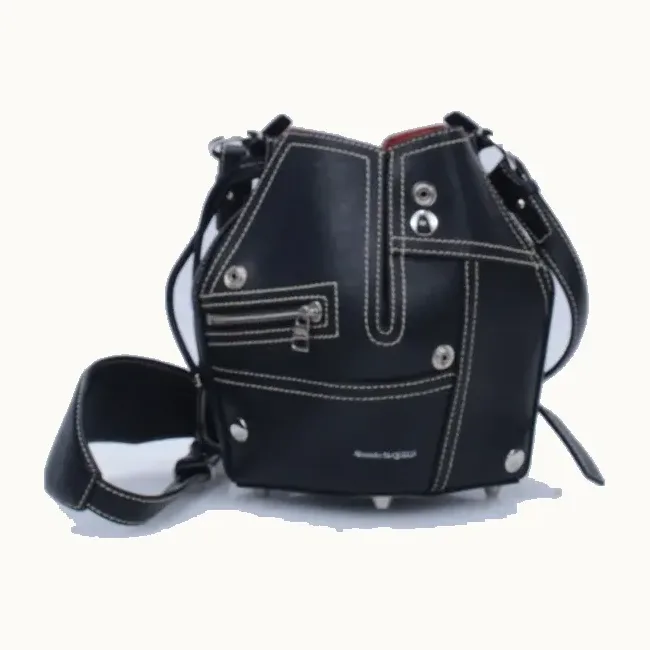 Bolsa Alexander McQueen Biker Negra