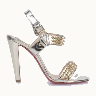 Zapatos Christian Louboutin Bikee Bike 110 Dorados, Talla 40