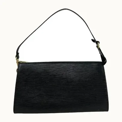 Bolsa Louis Vuitton Pochette Epi Negra