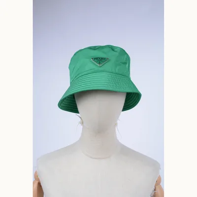 Sombrero de Pescador Prada Re-Nylon Verde, Talla S