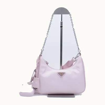 Bolsa Crossbody Prada Re-Edition 2005 Re-Nylon Rosa