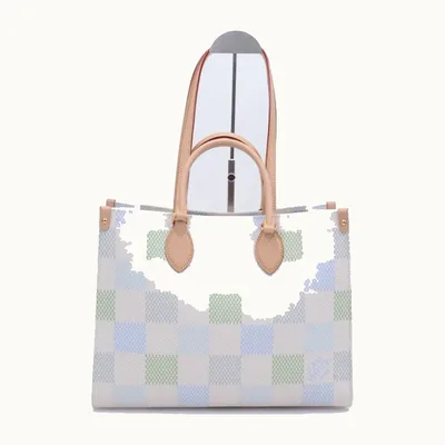 Bolsa Tote Louis Vuitton OnTheGo Pistachio Damier Giant Beige