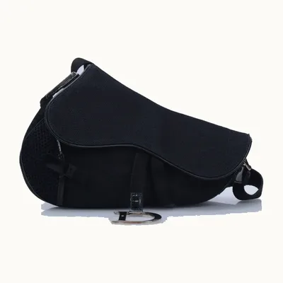 Bolsa Saddle Dior Mesh Sport Negra