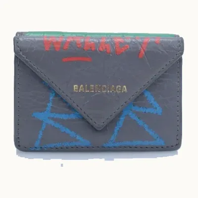 Cartera Balenciaga Papier Graffiti Gris