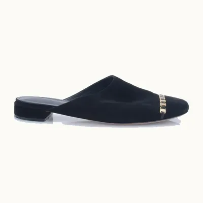 Zapatos Salvatore Ferragamo Muggia Suede Negros, Talla 36.5
