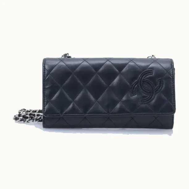 Bolsa Crossbody Chanel Classic Flap Timeless WOC Negra