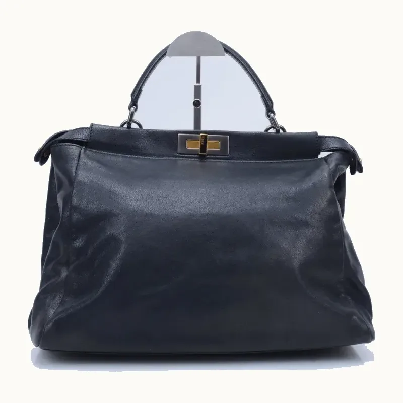 Bolsa Satchel Fendi Peekaboo Large Negra