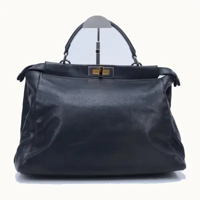 Bolsa Satchel Fendi Peekaboo Large Negra