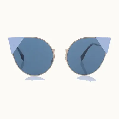 Lentes de Sol Fendi Lei Metal Tip Azules