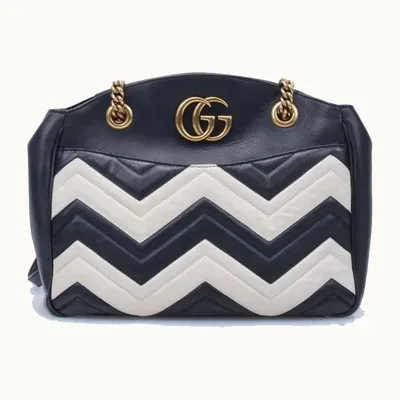 Bolsa de Hombro Gucci Marmont GG Medium Shoulder Negra