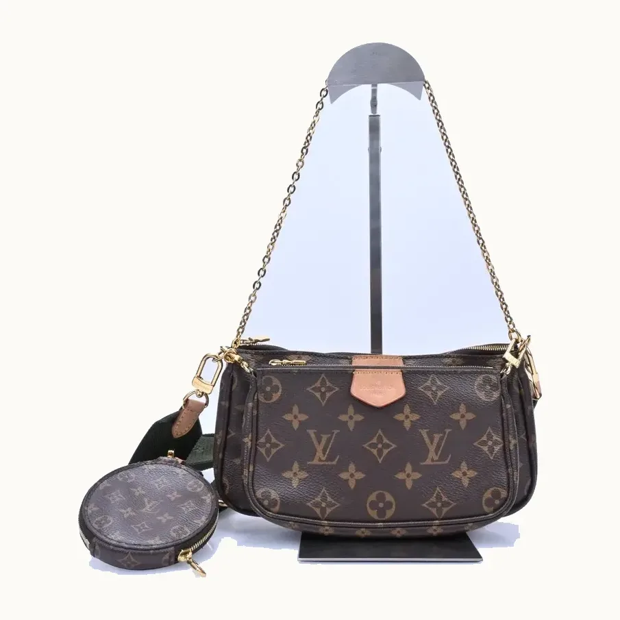Bolsa Crossbody Louis Vuitton Pochette Multi Accessoires Monogram, Muy bueno
