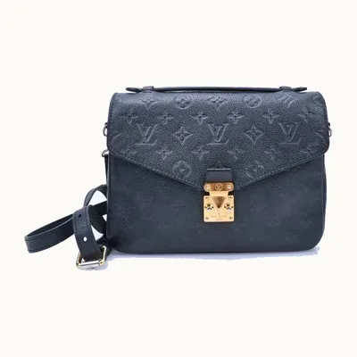 Bolsa Crossbody Louis Vuitton Pochette Métis Monogram Empreinte Negra