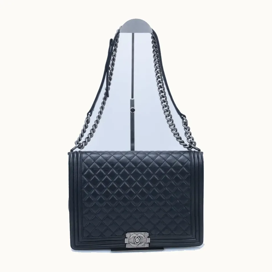 Bolsa de Hombro Chanel Boy Maxi Negra