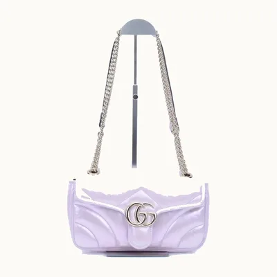 Bolsa Crossbody Gucci Marmont GG Small Tornasol y rosa