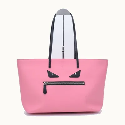 Bolsa Tote Fendi Monster Roll Rosa