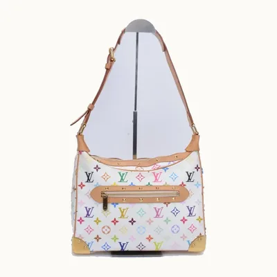 Bolsa de Hombro Louis Vuitton Boulogne Multicolore Blanca, Talla M