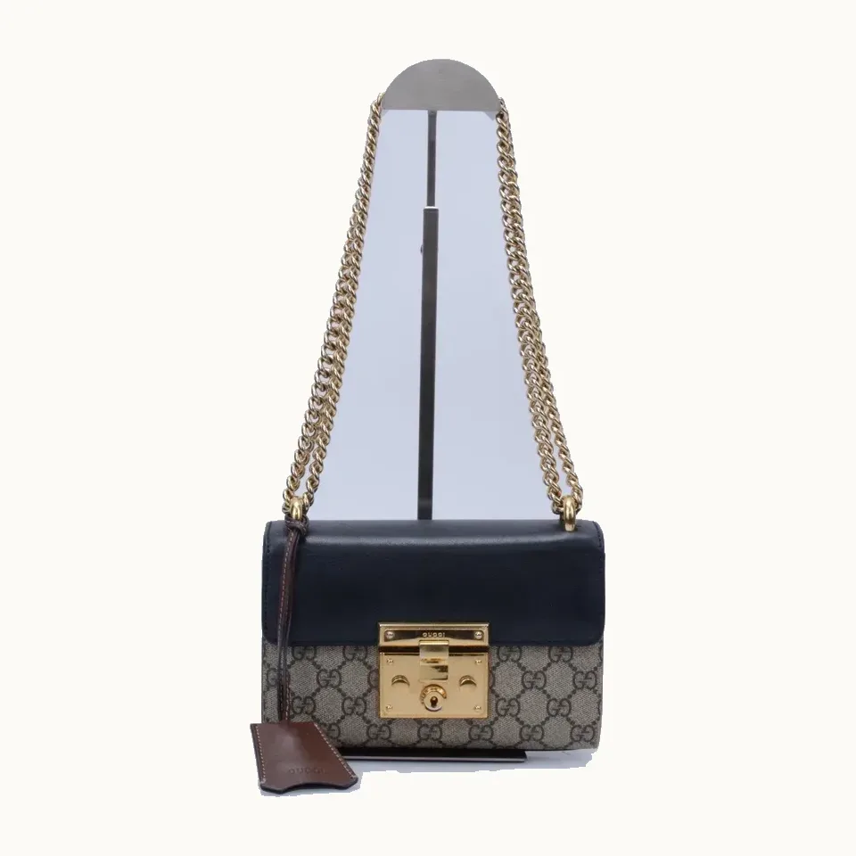 Bolsa Crossbody Gucci Padlock GG Supreme
