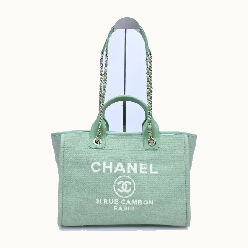Bolsa Chanel Deauville New Small Verde
