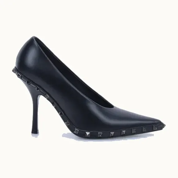 Zapatillas Valentino Rockstud 100.0 Negras, Talla 39