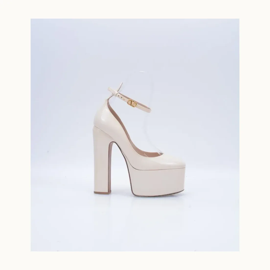 Zapatillas Valentino Tan-Go 155.0 Patent Beiges, Talla 36.5