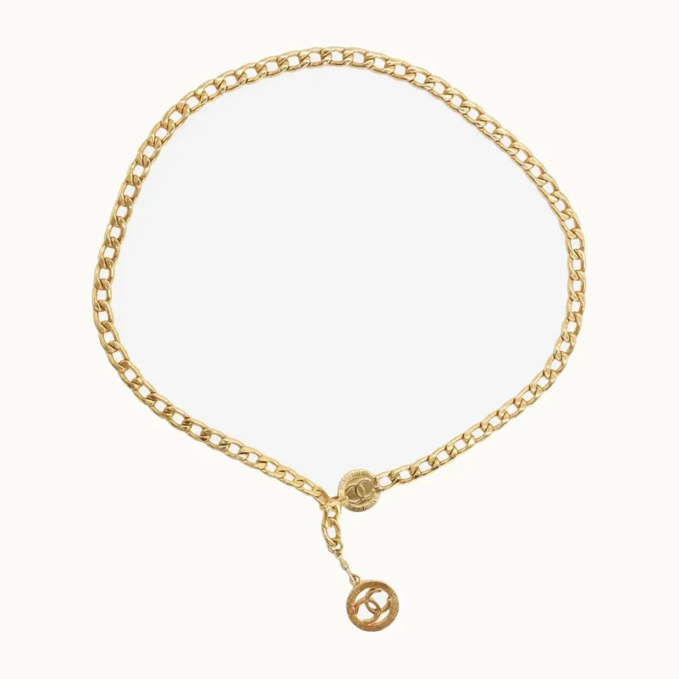 Cinturón Chanel Vintage CC, Excelente, KV-3452