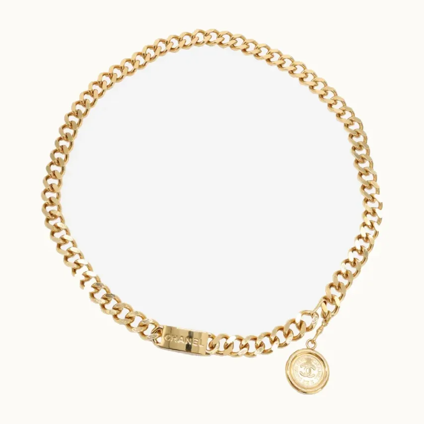 Cinturón Chanel Vintage CC, Excelente, KV-3459