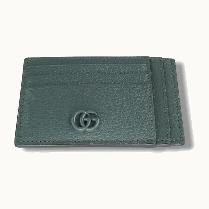 Tarjetero Gucci Marmont GG Leather Gris