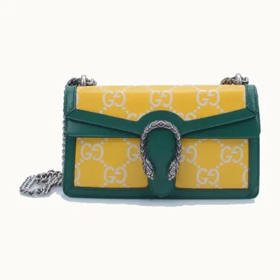 Bolsa Gucci Dionysus Small Debossed Amarilla