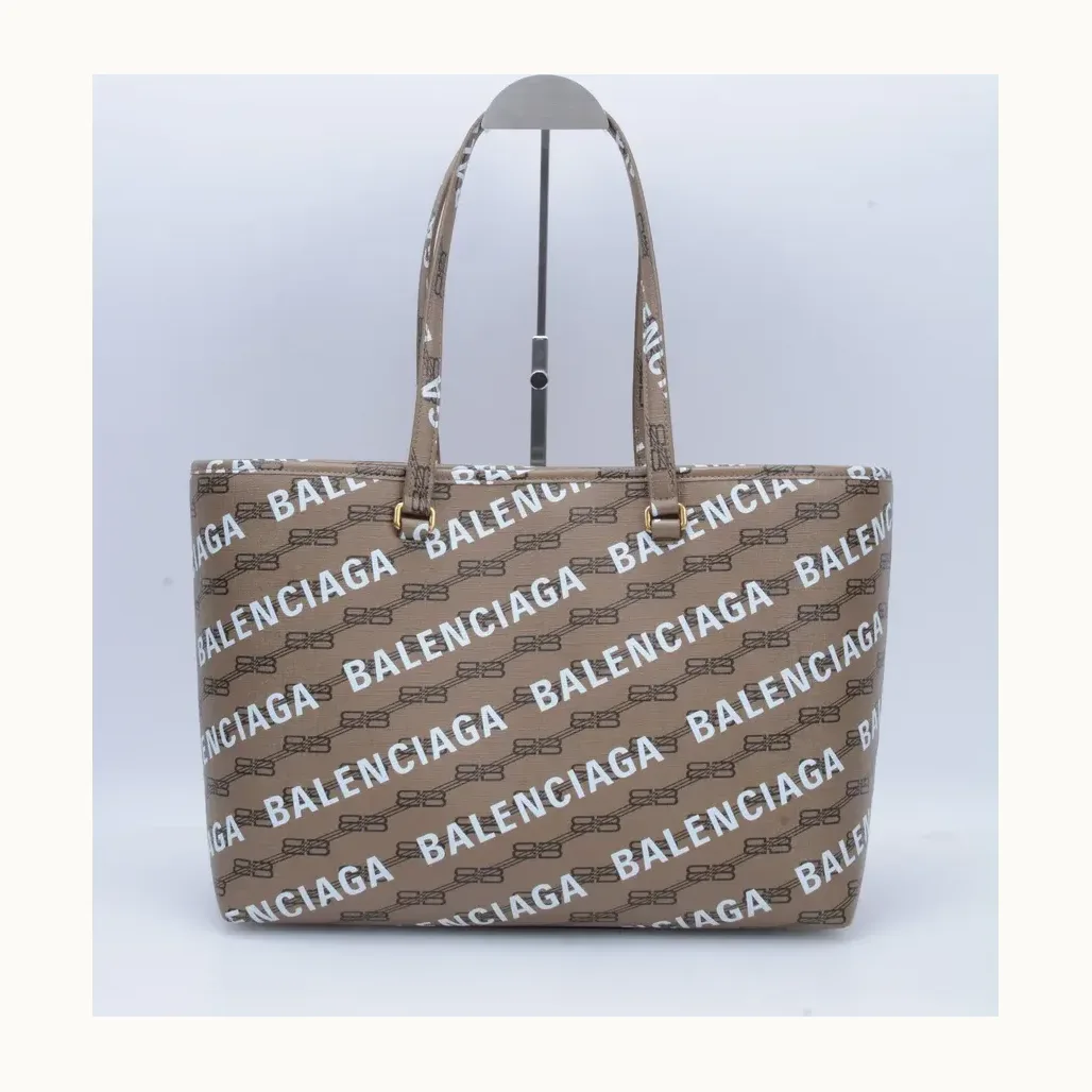 Bolsa Shopper Balenciaga Signature Café